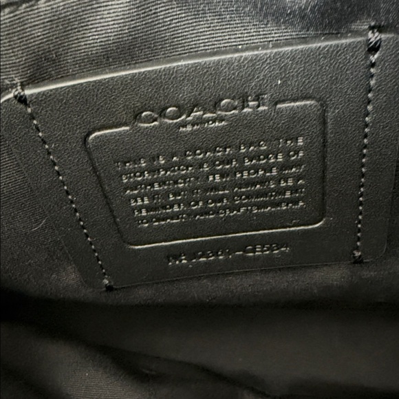 Coach Navy and Gray Signature men’s messenger bag Crossbody - Picture 6 of 9